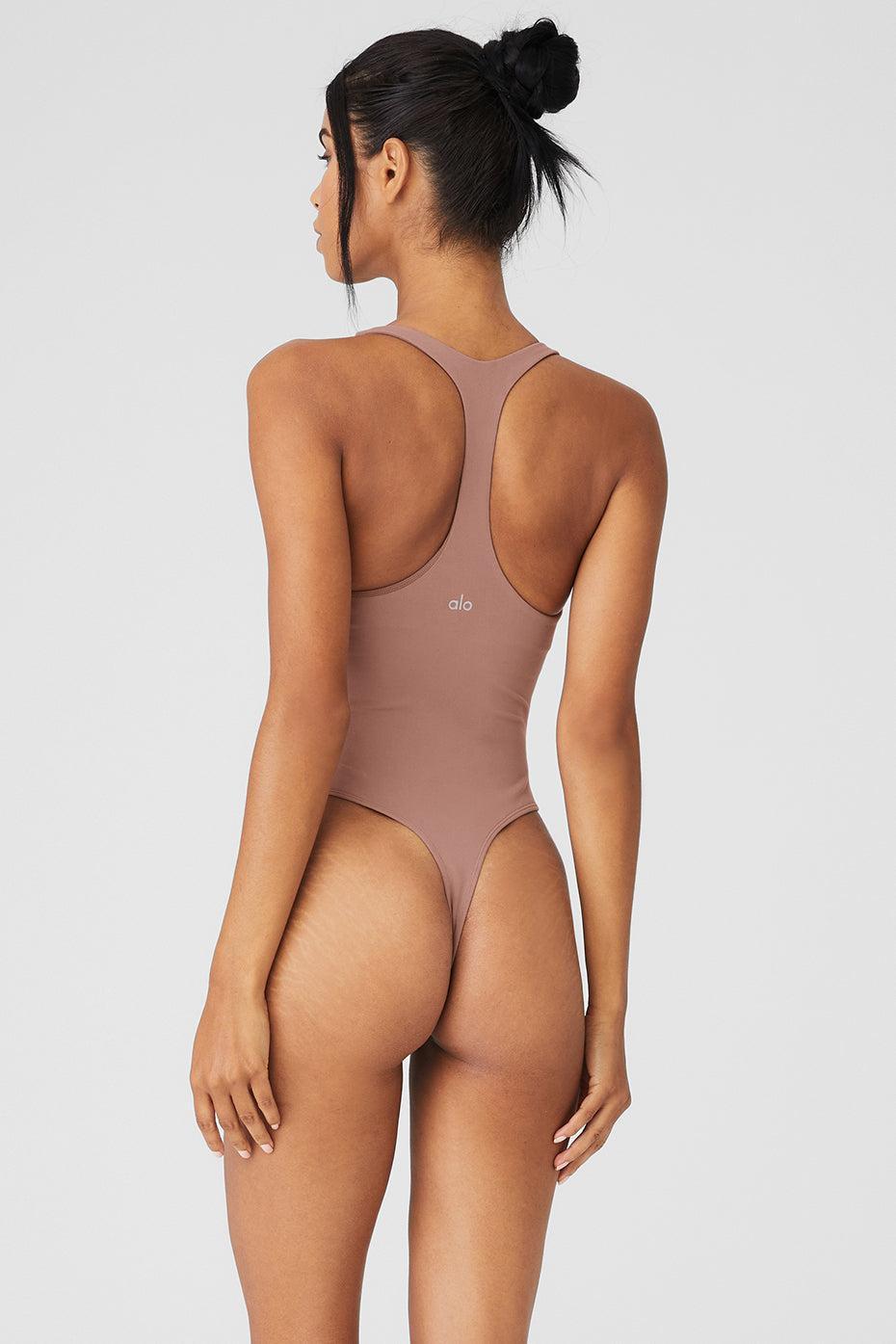 Sleek Back Bodysuit - Smoky Quartz Product Image