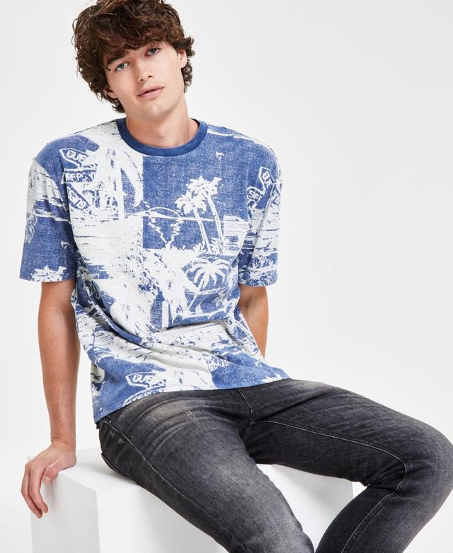 Guess Mens Island Life Tropical Graphic T-Shirt Product Image