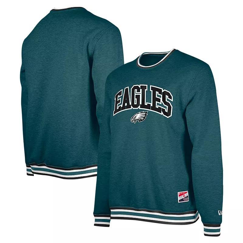 Mens New Era Midnight Philadelphia Eagles Big & Tall Pullover Sweatshirt Product Image