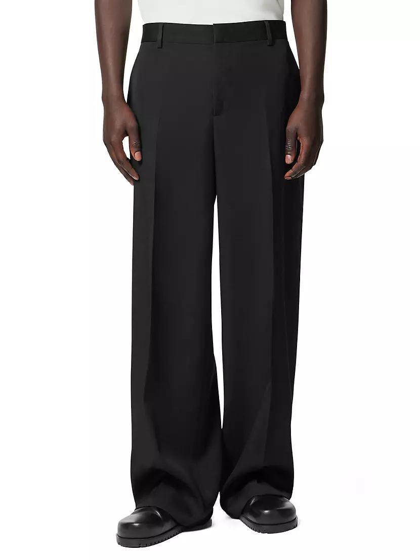 Wool Crease-Front Pants Product Image