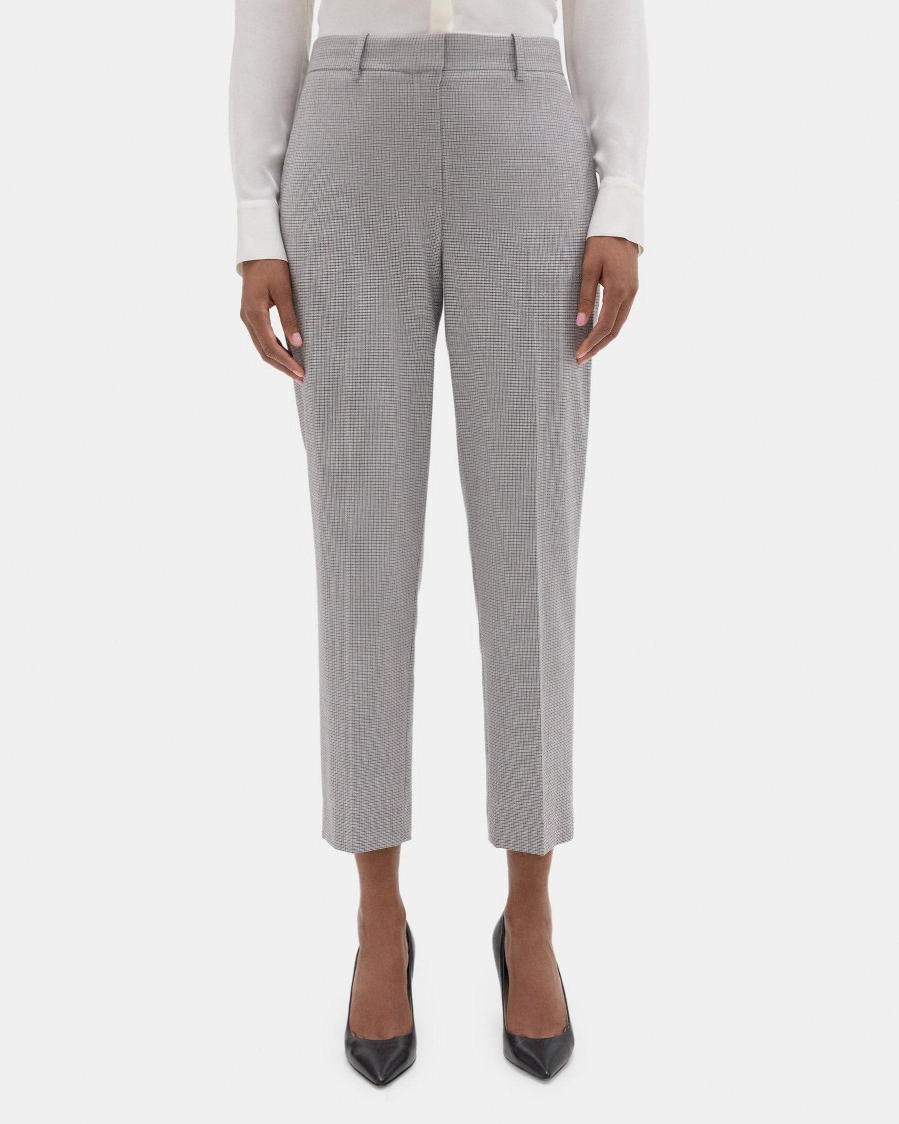 Classic Crop Pant in Checked Suiting product image