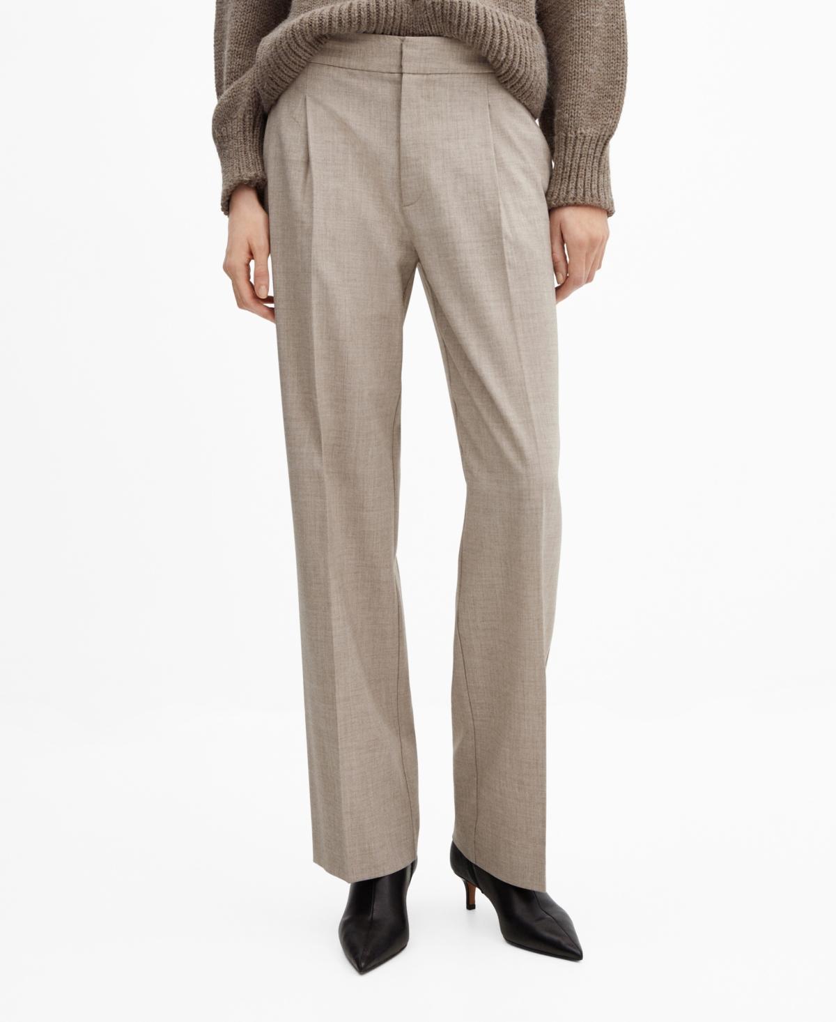 MANGO Cesi Straight Leg Pants product image