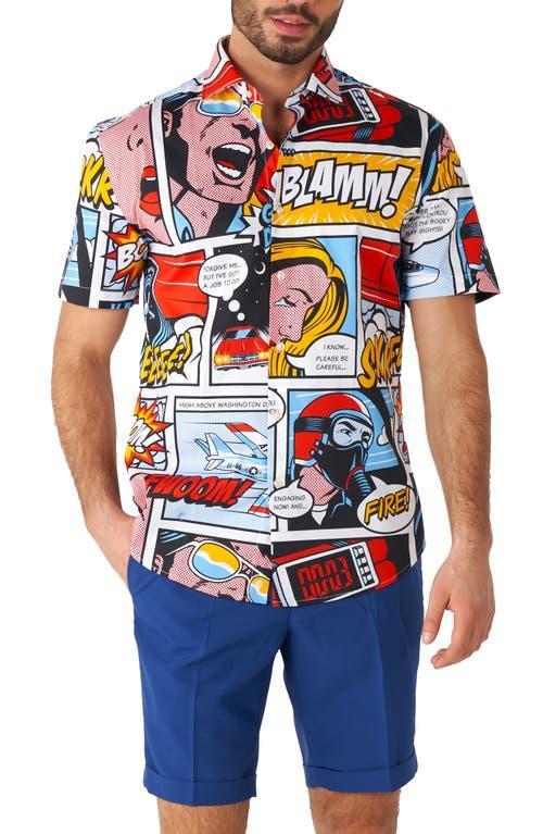 OppoSuits Mens Short-Sleeve Danger Days Comic Graphic Shirt Product Image