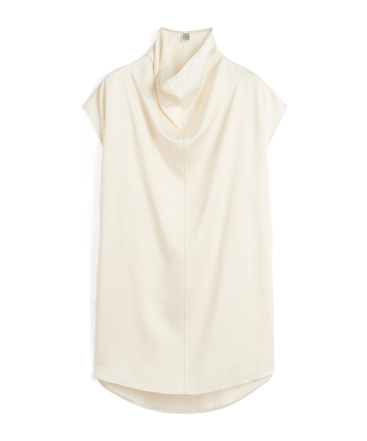 TOTÊME Toteme Woman Top Beige Size 6 Viscose, Polyester In Ivory Product Image