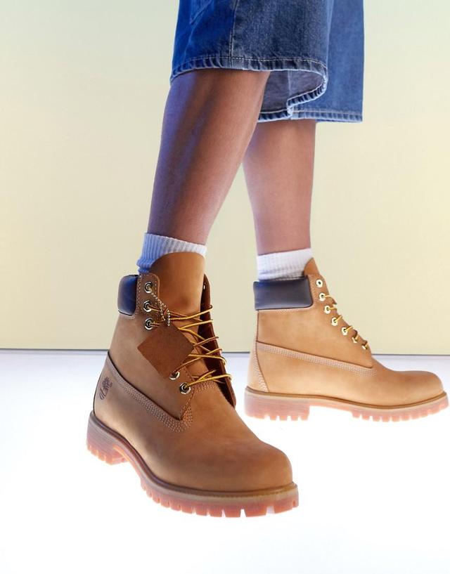 Timberland Mens Timberland 6 Premium Waterproof Boots - Mens Wheat Nubuck/Wheat Product Image