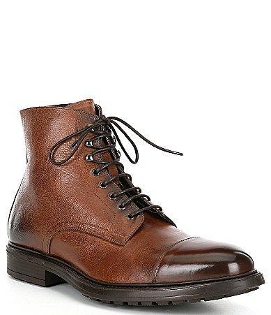 Mens Burkett Leather Ankle Boots Product Image