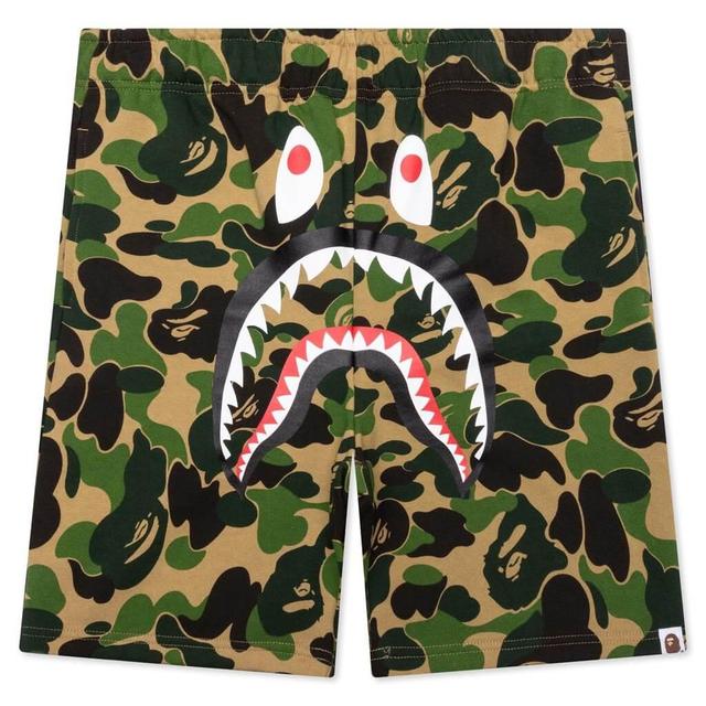 ABC Camo Shark Sweat Shorts - Green Male Product Image