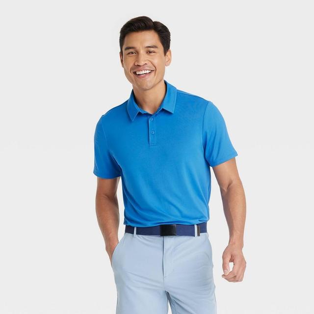 Mens Jersey Polo Shirt - All In Motion Element Blue M Product Image