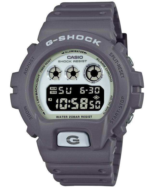 G-Shock Mens Digital Gray Resin Strap Watch 50mm, DW6900HD-8 - Grey Product Image