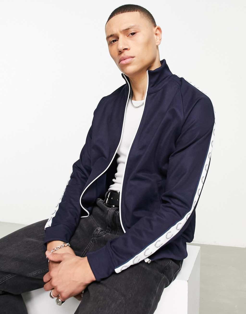 Fred Perry taped track jacket product image