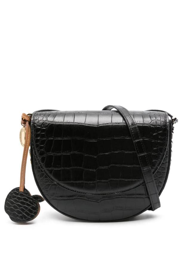 Elegant Black Croc-embossed Handbag Product Image