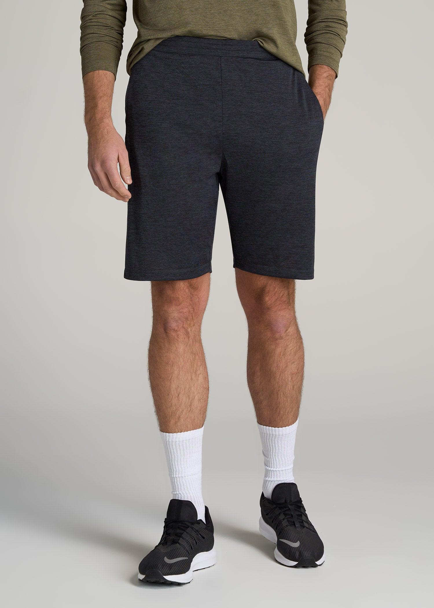 A.T. Performance Engineered Athletic Shorts for Tall Men in Charcoal Mix Male Product Image