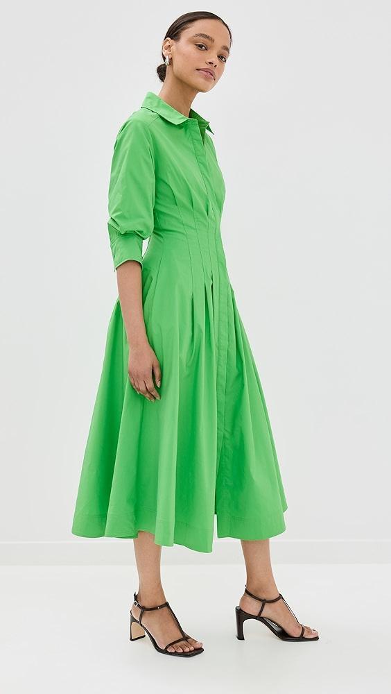 SIMKHAI Jazz Pintuck Midi Dress | Shopbop Product Image