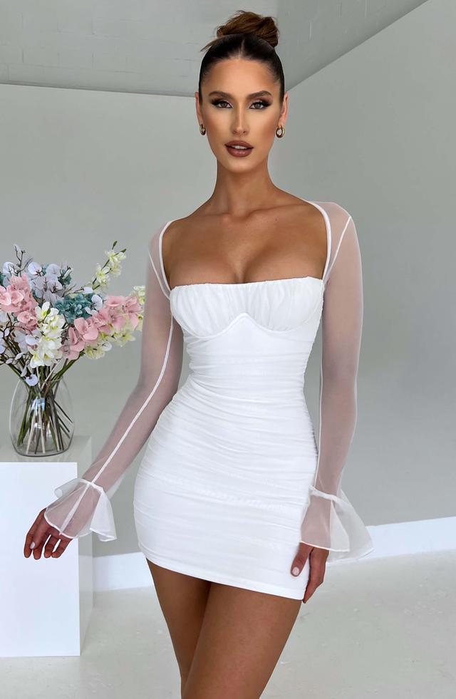 Brea Mini Dress - White Product Image