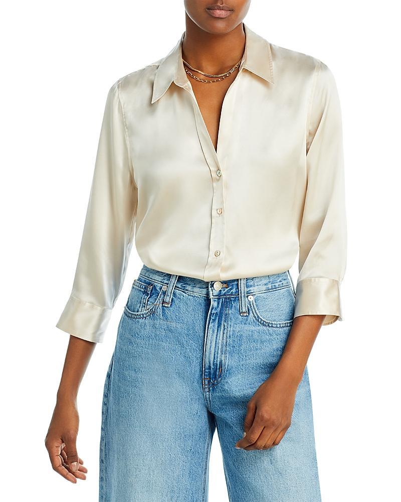 LAgence Dani Silk Charmeuse Blouse Product Image