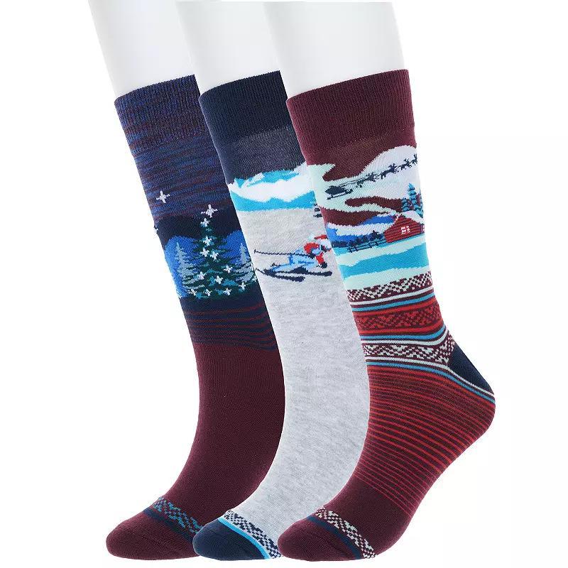 Mens 3-Pair Pack Holiday Novelty Socks Product Image