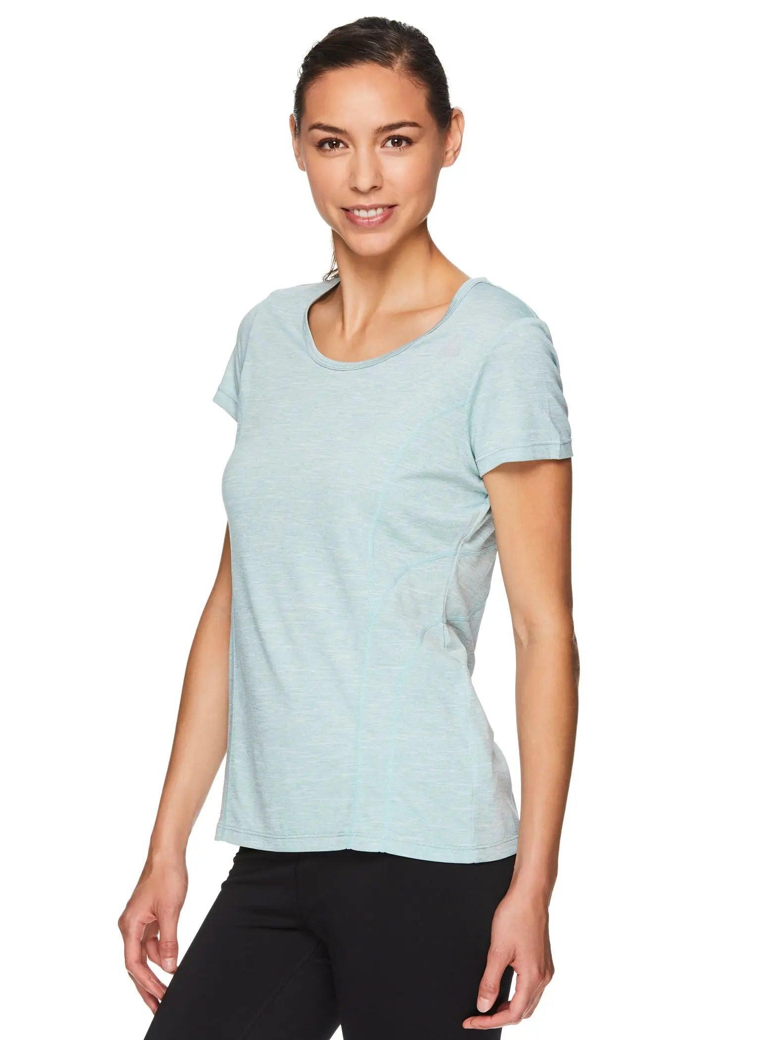 Reebok Women's Fitted Performance Variegated Heather Jersey T-Shirt Product Image