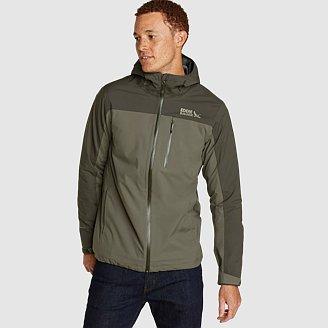 Men's Cloud Cap Stretch Waterproof Rain Jacket Product Image