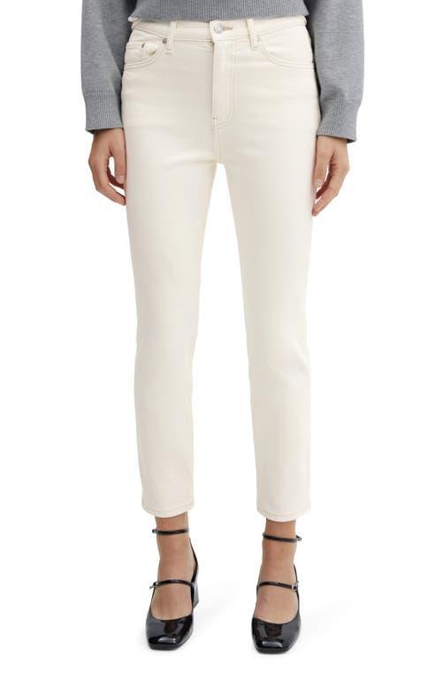 MANGO Slim Fit Crop Pants Product Image