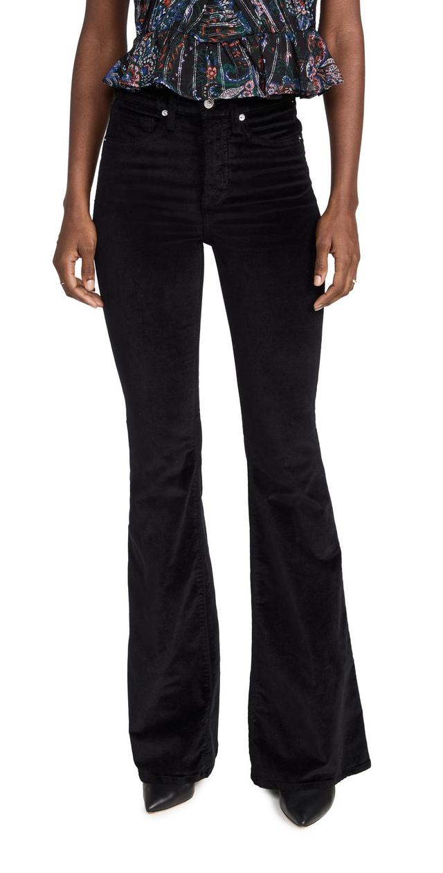 Veronica Beard Jean Sheridan Bell Bottom Jeans Black 26 Product Image