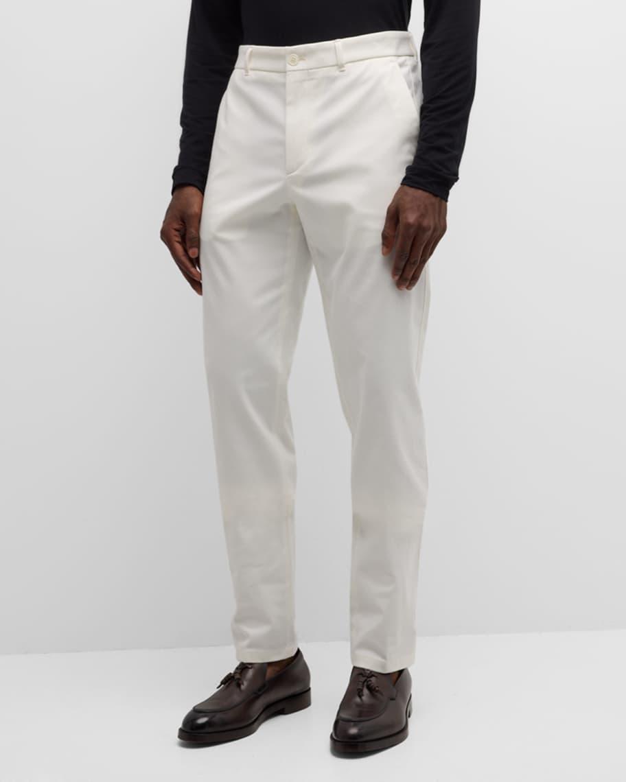 Mens Gabardine Diagonal Weave Trousers Product Image