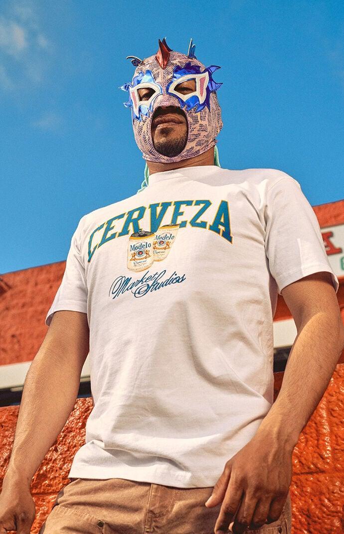 Market Men's x Modelo Cerveza T-Shirt Product Image