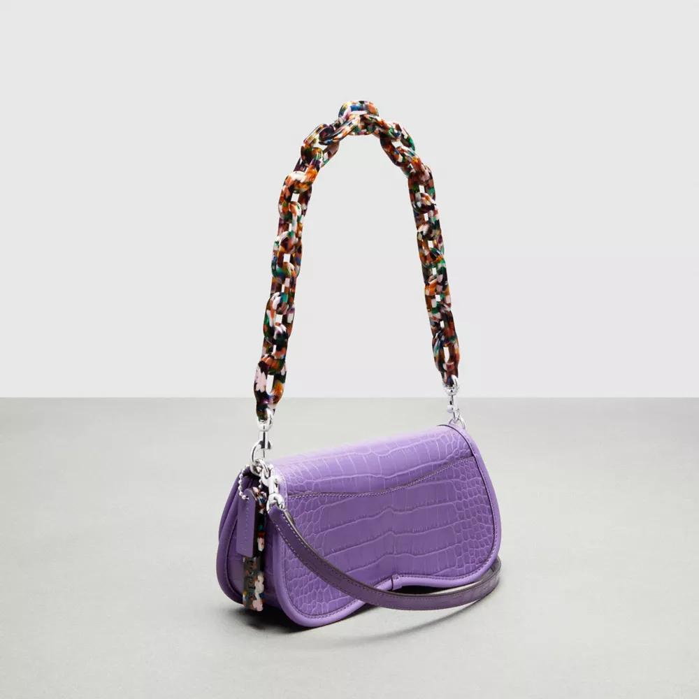 Wavy Dinky Bag In Croc Embossed Coachtopia Leather Product Image