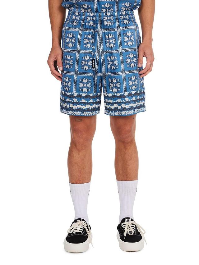 Mens Summerland Ranch Tiled Silk Shorts Product Image