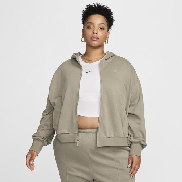 Womens Nike Sportswear Chill Terry Loose Full-Zip French Terry Hoodie (Plus Size) Product Image