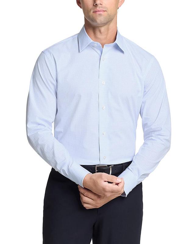 The Mens Store at Bloomingdales Cotton Stretch Check Regular Fit Dress Shirt - Exclusive Product Image