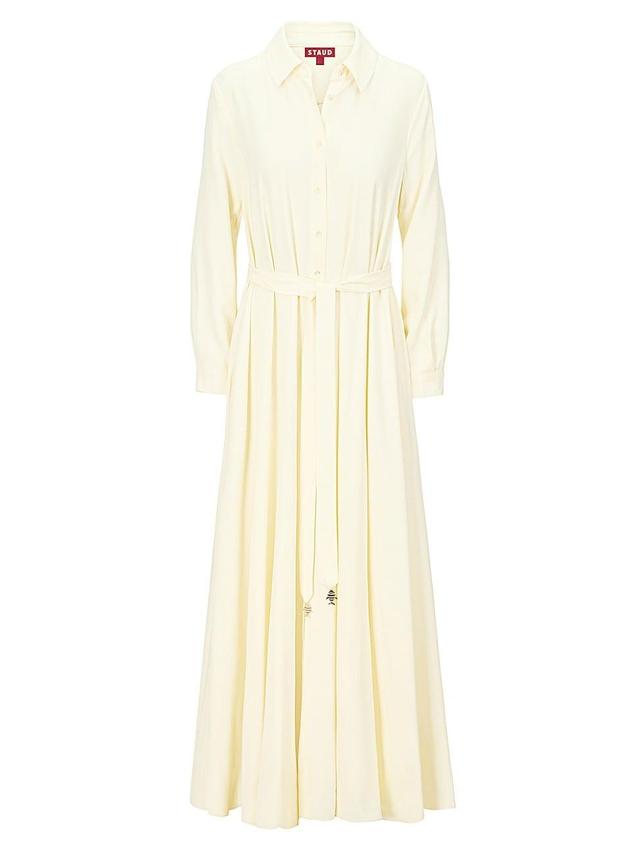 Womens Alessio Button-Front Maxi Shirtdress Product Image