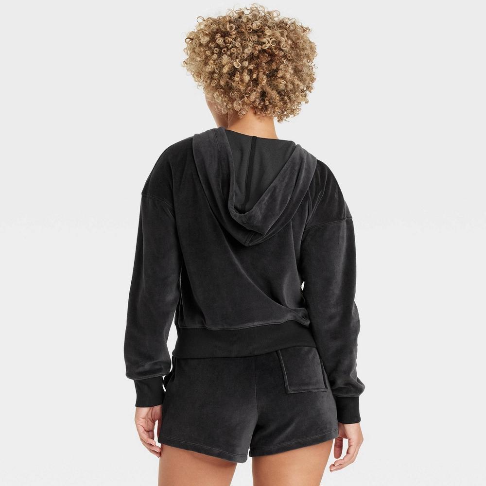 Women's Leisure Studio Velour Hoodie Sweatshirt - Universal Thread™ Product Image