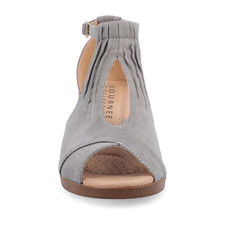 Journee Collection Kedzie Womens Wedges Grey Product Image