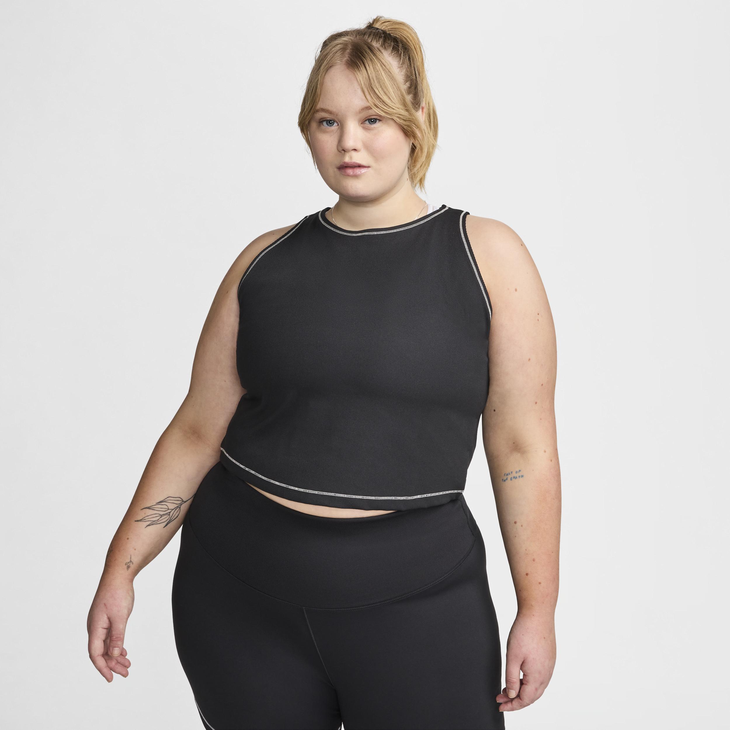 Nike Women's One Fitted Dri-FIT Ribbed Tank Top (Plus Size) Product Image