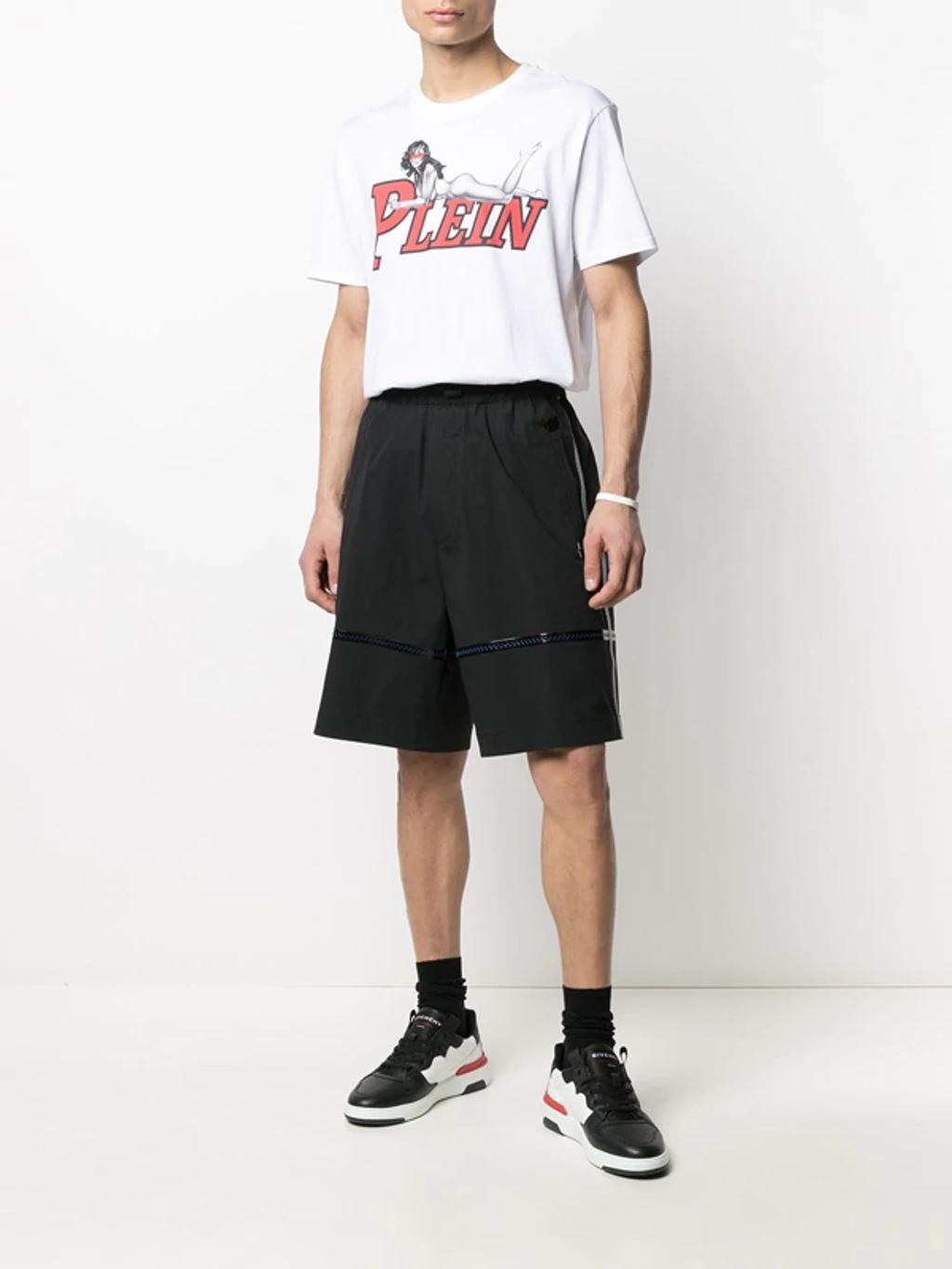 PHILIPP PLEIN Logo-print Short-sleeve T-shirt In White Product Image