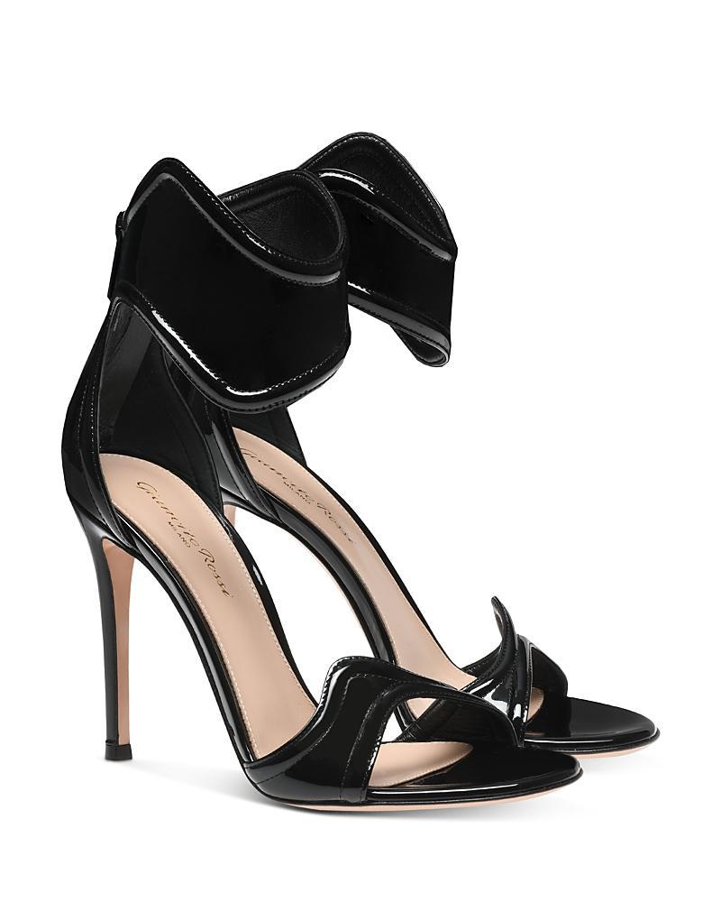 Gianvito Rossi Womens Lucrezia Metallic Leather High Heel Sandals Product Image