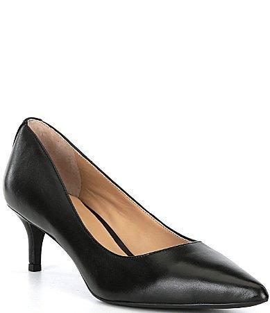 Lauren Ralph Lauren Adrienne Leather Pumps Product Image