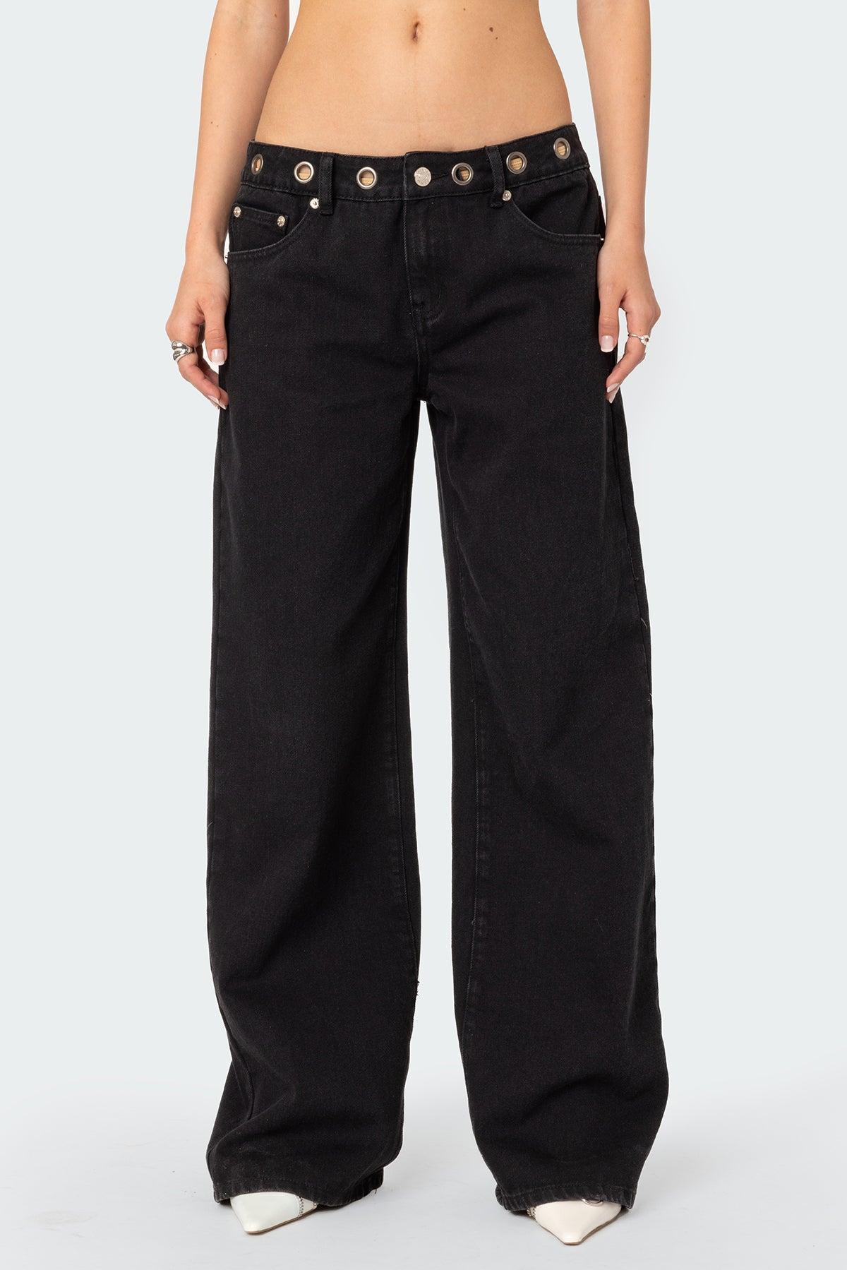 Libby Grommet Waist Jeans Product Image