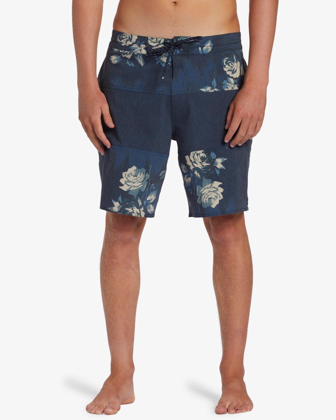 Tribong Lo Tide 19" Boardshorts - Indigo Male Product Image