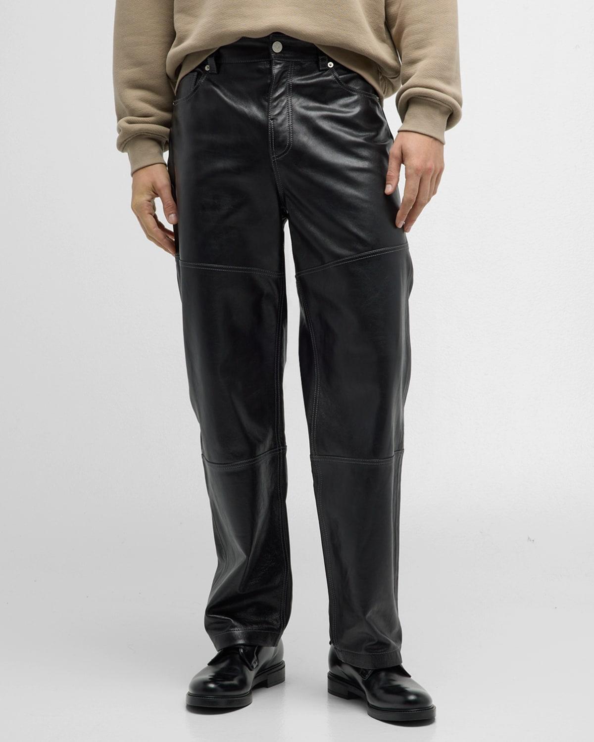 FRAME Lambskin Leather Pants Product Image