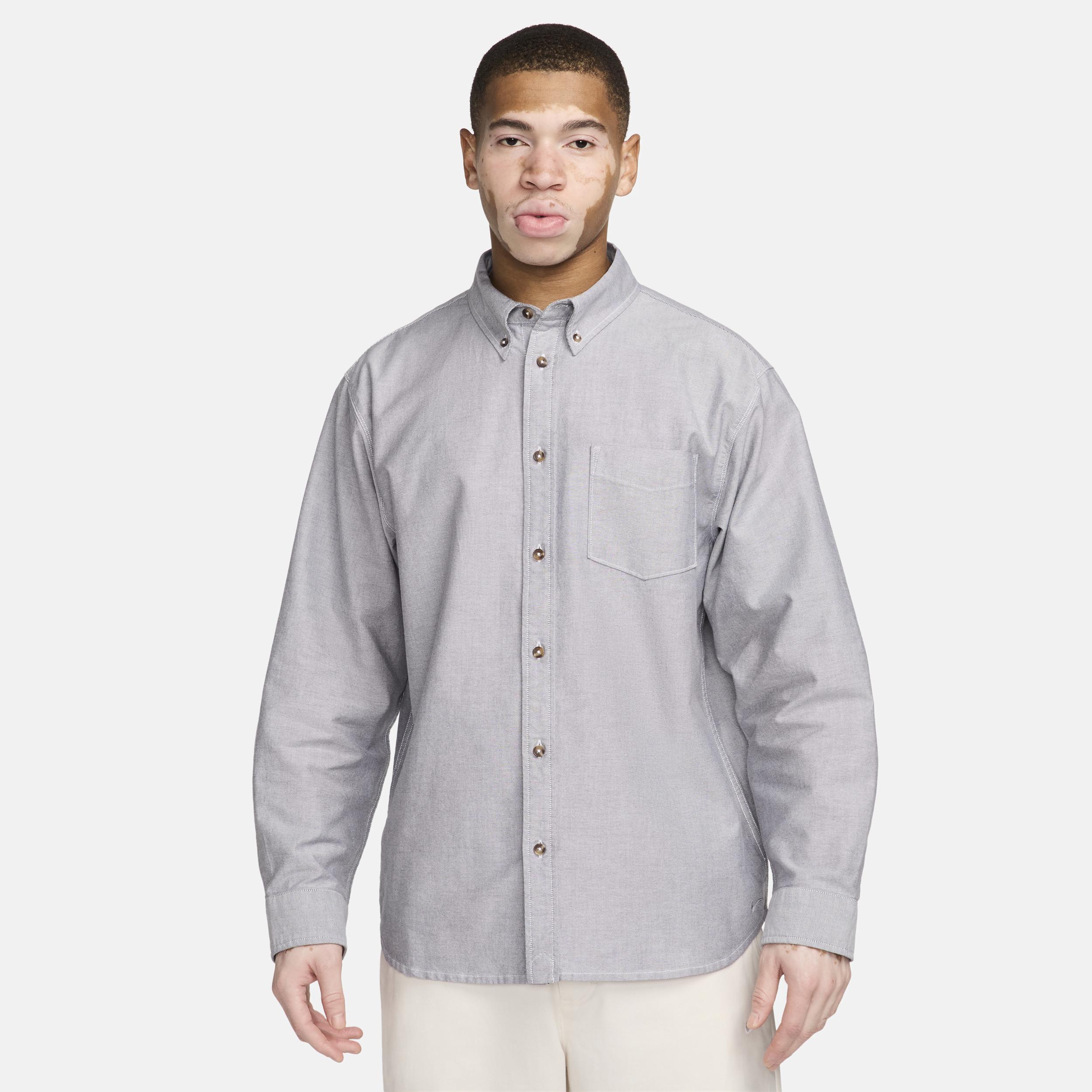 Nike Life Men's Long-Sleeve Oxford Button-Down Shirt Product Image