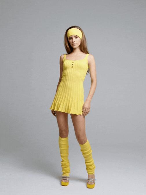 Kendall Leg Warmers (Yellow) Product Image