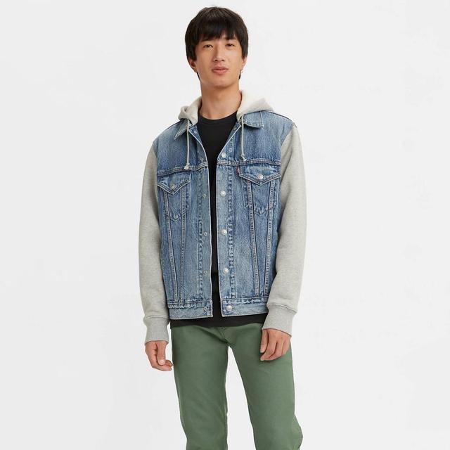 Levis Hybrid Hoodie V Denim Trucker Jacket Product Image