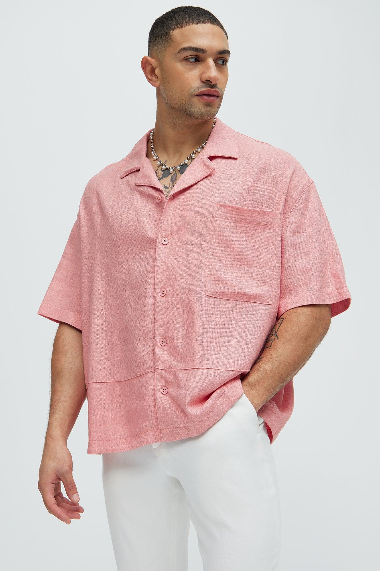 Silas Linen Shirt - Mauve Product Image