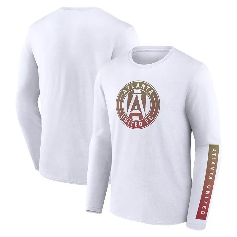 Mens Fanatics Branded White Atlanta United FC Long Sleeve T-Shirt Product Image