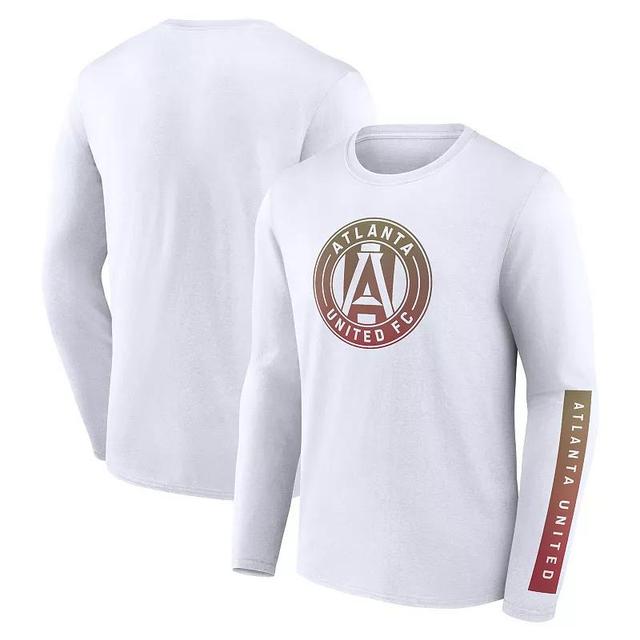 Mens Fanatics Branded White Atlanta United FC Long Sleeve T-Shirt Product Image