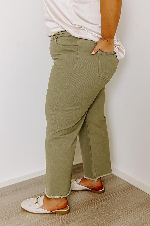 The McKenzie High Waist Jean In Sage Curves Product Image