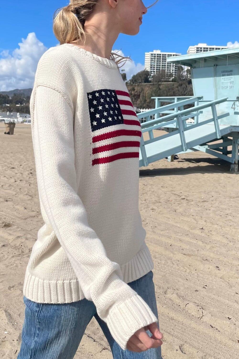 Nico American Flag Sweater Product Image