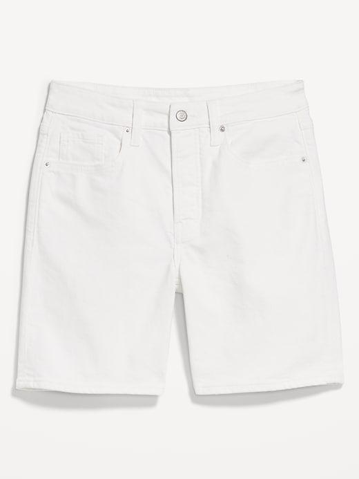 High-Waisted OG Button-Fly Jean Shorts -- 7-inch inseam Product Image