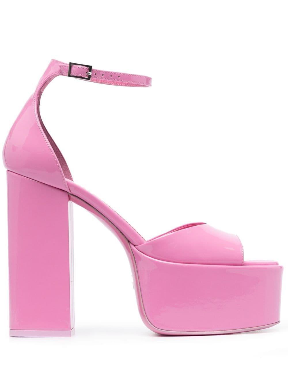 PARIS TEXAS Tatiana Platform Sandals In Pink Product Image